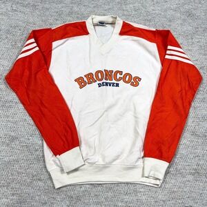 Vintage Denver Broncos Shirt Boys XL V Neck 80s 90s Made In USA NFL Youth